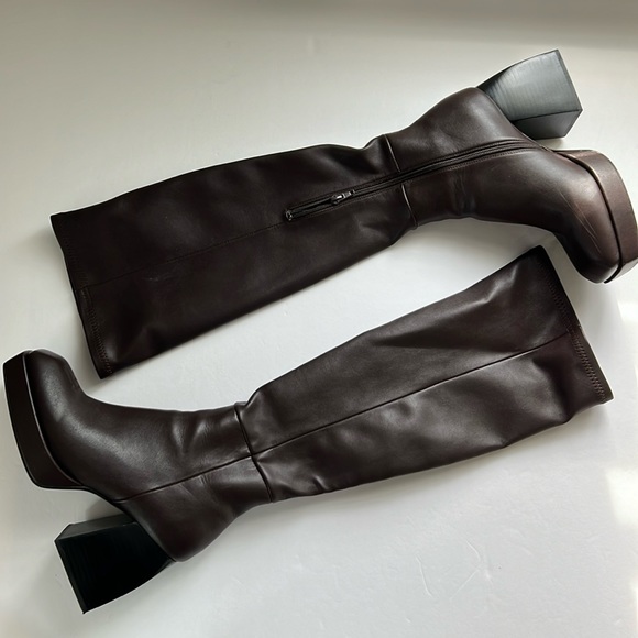 Jeffrey Campbell Shoes - JEFFREY CAMPBELL Sz9 DAPHNE SECOND SKIN PLATFORM BOOTS